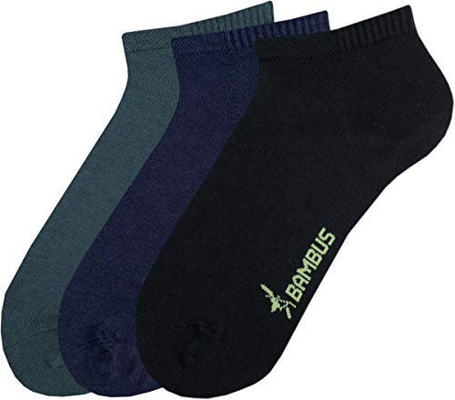 RS. Harmony | Kurzsocken | Bambus Super Weich Atmungsaktiv | 3 Paar | anthrazit, marine, schwarz | 43-46 von RS. Harmony