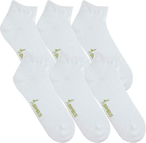 RS. Harmony | Kurzsocken | Bambus Super Weich Atmungsaktiv | 6 Paar | weiß | 43-46 von RS. Harmony
