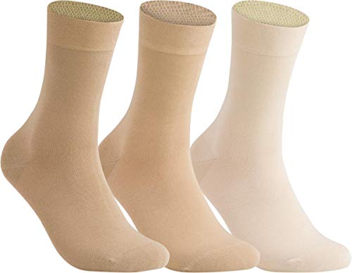 RS. Harmony | Kurzsocken für Herren | Baumwolle Qualität Softrand | 3 Paar | Naturtöne | 43-46 von RS. Harmony