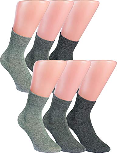 RS. Harmony | Kurzsocken für Herren | Baumwolle Qualität Softrand | 6 Paar | anthrazit-und silber Töne | 43-46 von RS. Harmony