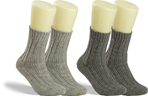 RS. Harmony | Kuschelsocken | Soft Alpaka | 2 Paar | grau, hellgrau | 39-42 von RS. Harmony