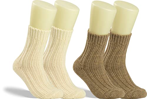 RS. Harmony | Kuschelsocken | Soft Alpaka | 2 Paar | natur, wollweiß | 35-38 von RS. Harmony