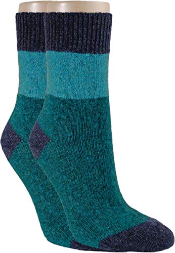 RS. Harmony | Kuschelsocken für Damen | Herbstfarben Wolle | 2 Paar | petrol | 39-42 von RS. Harmony