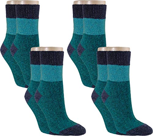 RS. Harmony | Kuschelsocken für Damen | Herbstfarben Wolle | 8 Paar | petrol | 35-38 von RS. Harmony