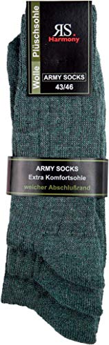 RS. Harmony | Norwegerstrümpfe für Herren | Extra Army Wolle | 6 Paar | original Army-Ton | 39-42 von RS. Harmony