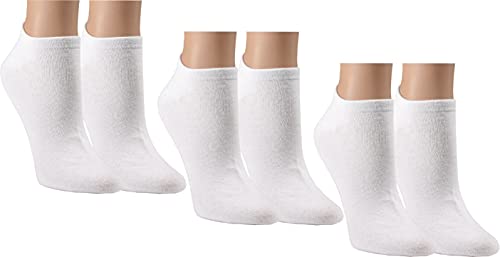 RS. Harmony Sneaker-Socken aus Baumwolle mit Komfortrand und sehr flacher Zehennaht, 3 Paar, Farbe weiß, Größe 35-38 von RS. Harmony