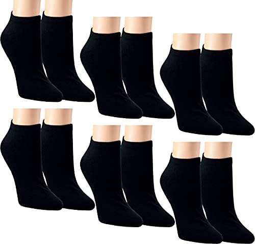 RS. Harmony Sneaker-Socken aus Baumwolle mit Komfortrand und sehr flacher Zehennaht, 6 Paar, Farbe schwarz, Größe XXXL 52-54 von RS. Harmony