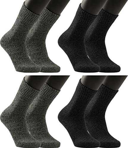 RS. Harmony | Socken | Baumwolle Extra Weich | 4 Paar | hellgrau, schwarz | 47-50 von RS. Harmony