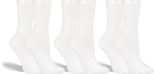 RS. Harmony Socken aus Bambus, atmungsaktiv und weiches Tragegefühl, Alltags-Strumpf für Damen und Herren, 3 Paar, weiß, 43-46 von RS. Harmony