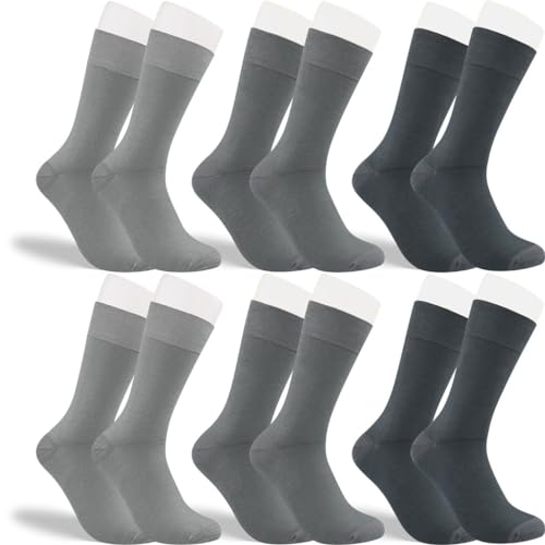 RS. Harmony Socken aus Bambus, der Alltags-Strumpf für Damen und Herren 43038 | 6 Paar | verschiedene silbertöne | 39-42 von RS. Harmony