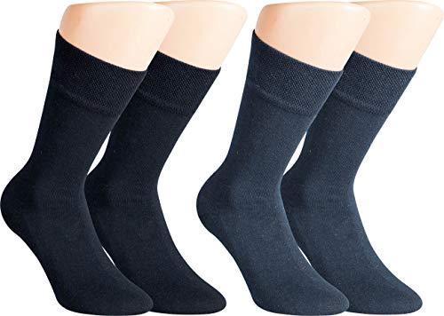 RS. Harmony | Socken mit Wellness Frottee-Sohle | Strumpf aus Baumwolle für Damen und Herren | 2 Paar | Farbe jeans blau | Größe 39-42 von RS. Harmony