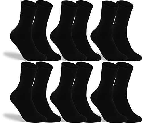 RS. Harmony Socken ohne Gummibund, XXL in Übergröße, für Herren, aus Baumwolle 31041 | 6 Paar | schwarz | 50-52 von RS. Harmony