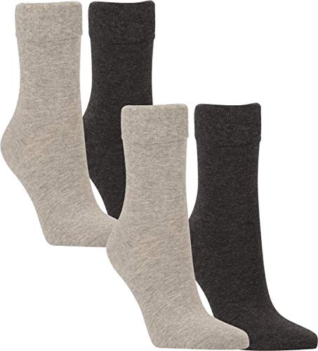 RS. Harmony | Socken und Strümpfe | Bio Baumwolle | 4 Paar | silber, anthrazit | 39-42 von RS. Harmony
