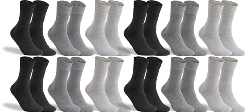 RS. Harmony Socken ohne Gummibund für Damen 13314 | 12 Paar | Grau | 39-42 von RS. Harmony