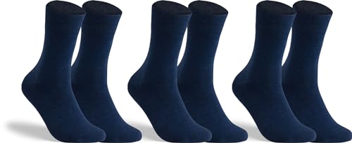 RS. Harmony Socken ohne Gummibund für Damen 13313 | 3 Paar | Marine | 35-38 von RS. Harmony