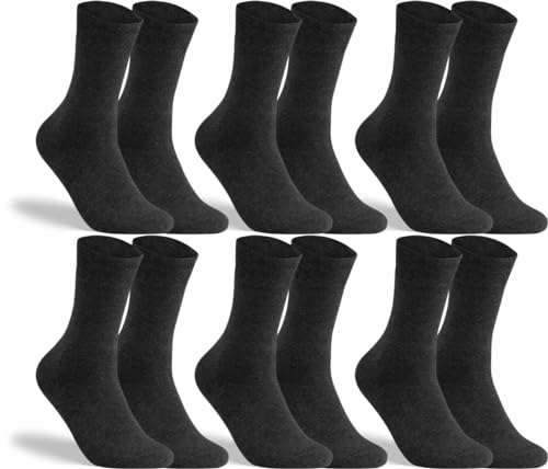 RS. Harmony Socken ohne Gummibund für Damen 13315 | 6 Paar | Anthrazit | 35-38 von RS. Harmony