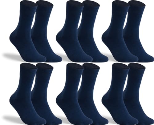 RS. Harmony Socken ohne Gummibund für Damen 13313 | 6 Paar | Marine | 39-42 von RS. Harmony