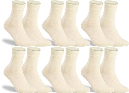 RS. Harmony Socken ohne Gummibund für Damen 13311 | 6 Paar | Natur-Melange | 35-38 von RS. Harmony