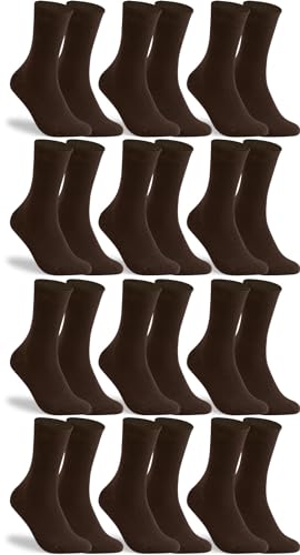 RS. Harmony Socken ohne Gummibund für Damen 13316 | 12 Paar | Mocca | 35-38 von RS. Harmony