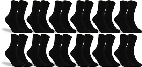 RS. Harmony Socken ohne Gummibund für Herren, aus Baumwolle 31196 | 12 Paar | schwarz | 43-46 von RS. Harmony