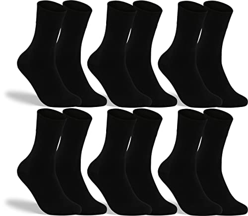 RS. Harmony Socken ohne Gummibund für Herren, aus Baumwolle 31196 | 6 Paar | schwarz | 39-42 von RS. Harmony