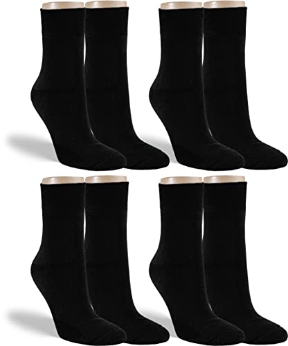 RS. Harmony Socken und Strümpfe für Herren Innenfrottee Thermo Extra Warm Ohne Gummi 4 Paar, 43-46, 4 Paar - Schwarz von RS. Harmony