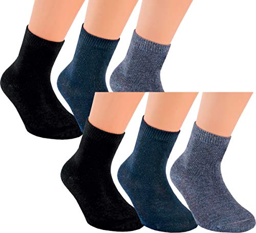 RS. Harmony | Socken und Strümpfe für Kinder | Nachtschwärmer | 6 Paar | schwarz, marine, jeans | 27-30 von RS. Harmony