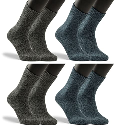 RS. Harmony | Socken | Winter Baumwolle Soft | 4 Paar | grau, jeans | 35-38 von RS. Harmony