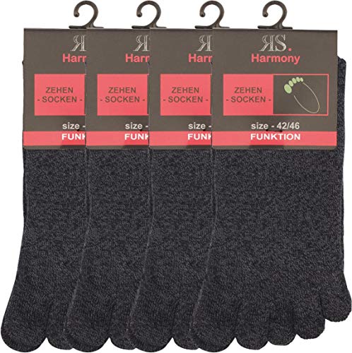 RS. Harmony | Zehenstrümpfe | Zum Zehen Wackeln | 4 Paar | jeans | 36/41 von RS. Harmony