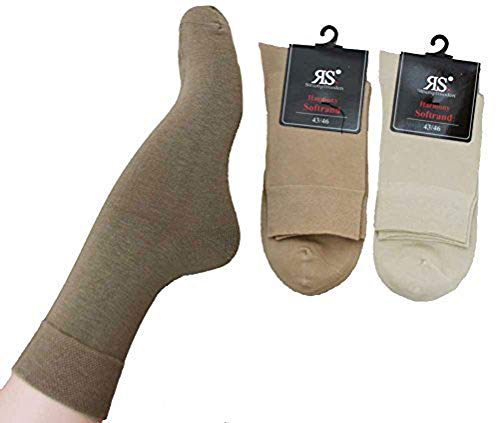 RS Herren Kurzschaftsocken 3er Pack Beigetöne 43/46 von RS