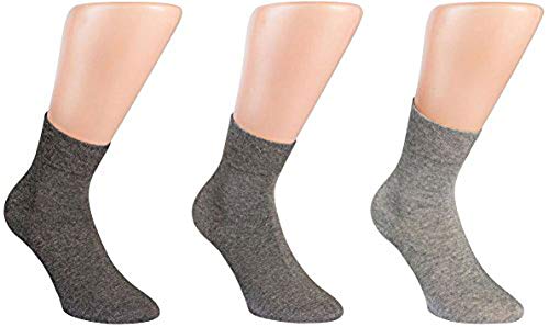 RS Herren Kurzschaftsocken 3er Pack Grautöne 43/46 von RS