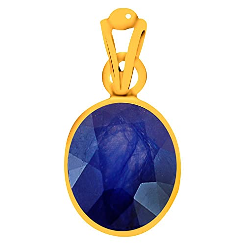 RSPR Gems 10.25 Ratti Astro Energized Neelam Blue Sapphire Stone Edelstein Anhänger mit Laborzertifikat, Perle, Saphir, Perle, Saphir RSPR Gems 10.25 Ratti Astro Energized Neelam Blue Sapphire Stone Edelstein Anhänger mit Laborzertifikat, Perle, Saphir, Perle, Saphir von RSPR