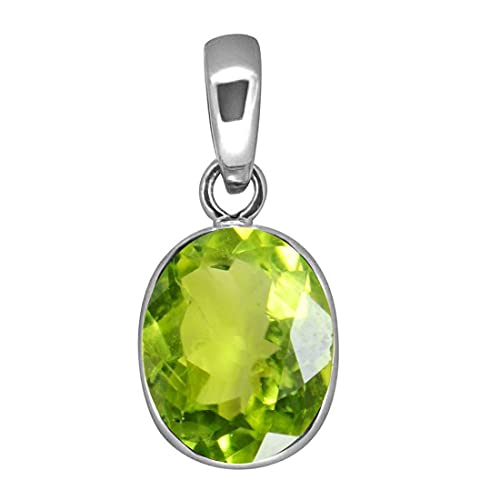RSPR Gems 11.25 Ratti Astro Peridot energetisierter Peridot-Anhänger mit Laborzertifikat, Peridot, Peridot, Perle, Peridot von RSPR