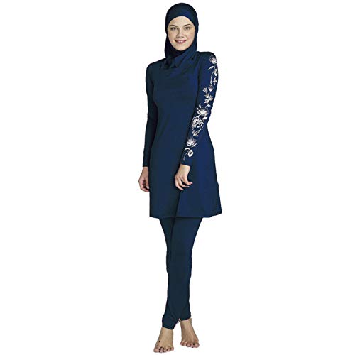 RSSR Dezente muslimische Bademode für Frauen und Mädchen, Schwimmanzug (Hijab/Burkini), Damen, Marineblau, XXXXXXL von RSSR