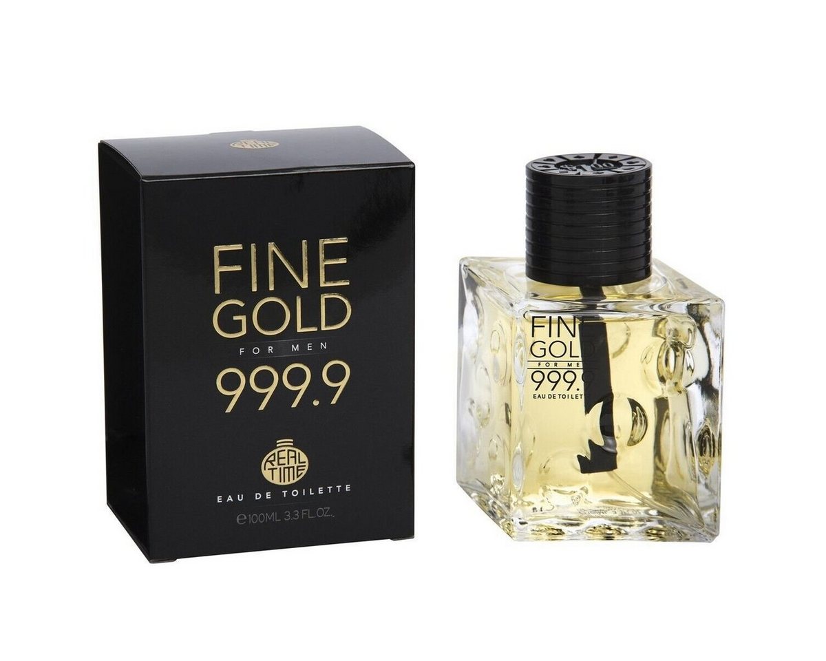RT Eau de Toilette FINE GOLD 999.9 FOR MEN - Parfüm für Herren - süß-würziger Duft, - 100ml - Duftzwilling / Dupe Sale von RT
