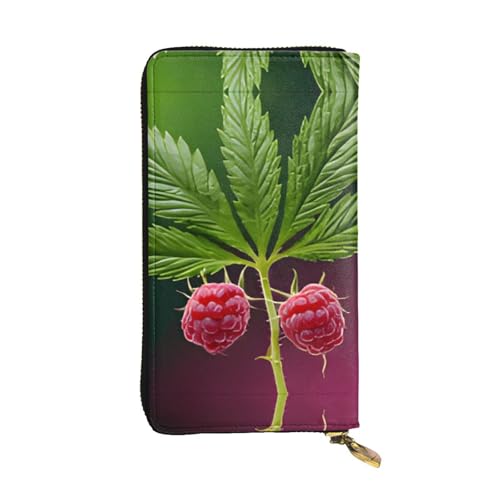 Geldbörse aus Leder mit Jamaika-Flagge, vollständig bedrucktes Design, strapazierfähiges Kunstleder, Metall-Reißverschluss, mehrere Kartenfächer und Geldfach, perfekt für elegante Männer oder Frauen von RTCVXZDSA