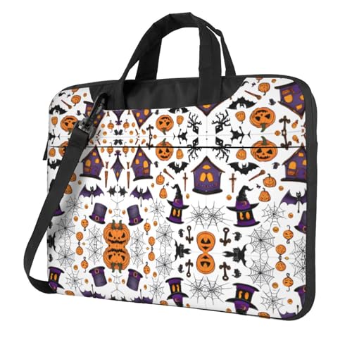 Magic Witch Witchcraft Bohemian Drawing Stilvolle Laptoptasche mit Volldruck-Design - Leichte und schützende 600D Oxford Polyester Tasche mit weichem Futter, perfekt für Arbeit, Reisen & Schule von RTCVXZDSA