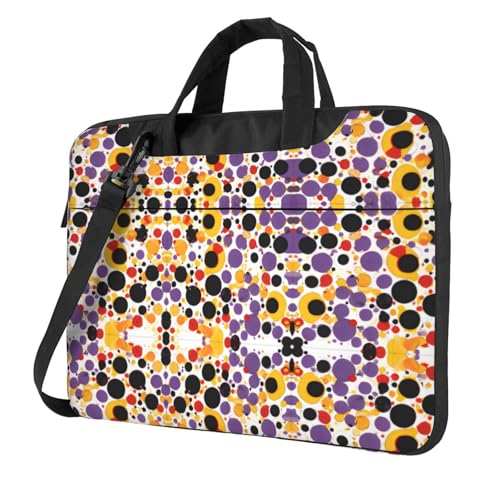 Mid Century Moderne Retro-Laptop-Tasche mit Tropfenformen, stilvolle Laptoptasche mit Volldruck-Design, leichte und schützende 600D-Oxford-Polyester-Tasche mit weichem Futter, perfekt für Arbeit von RTCVXZDSA