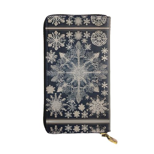 Moderne Geldbörse aus Leder mit Blumenmuster – vollständig bedrucktes Design, strapazierfähiges Kunstleder, Metall-Reißverschluss, mehrere Kartenfächer und Geldfach, perfekt für elegante Männer oder von RTCVXZDSA