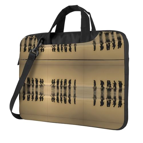 RTCVXZDSA Many Zombie Stylish Laptop Bag With Full-Print Design - Lightweight And Protective 600D Oxford Polyester Bag With Soft Lining, Perfect For Work, Travel & School, Schwarz , 13 inch von RTCVXZDSA