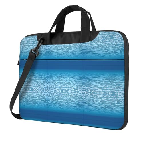 RTCVXZDSA Ruhige Unterwasserlandschaft stilvolle Laptoptasche mit Volldruck-Design – leichte und schützende 600D Oxford-Polyester-Tasche mit weichem Futter, perfekt für Arbeit, Reisen und Schule von RTCVXZDSA