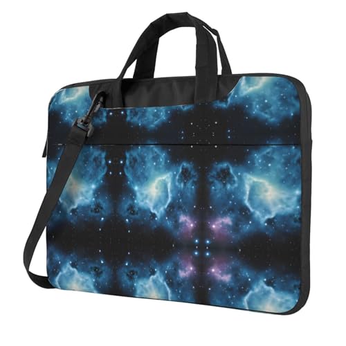 RTCVXZDSA Stilvolle Laptoptasche mit Full-Print-Design, leichte und schützende 600D-Oxford-Polyester-Tasche mit weichem Futter, perfekt für Arbeit, Reisen und Schule, Schwarz , 15.6 inch von RTCVXZDSA