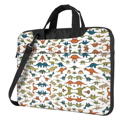 RTCVXZDSA Stilvolle Laptoptasche mit Volldruck-Design – leichte und schützende 600D-Oxford-Polyester-Tasche mit weichem Futter, perfekt für Arbeit, Reisen und Schule, Schwarz , 15.6 inch von RTCVXZDSA