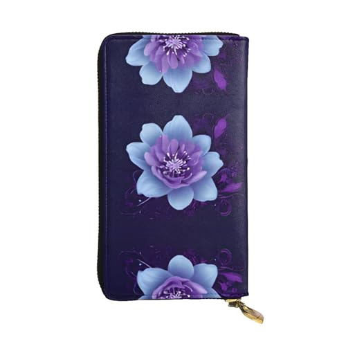 Rechteckige Geldbörse aus Mandala-Leder – vollständig bedrucktes Design, strapazierfähiges Kunstleder, Metall-Reißverschluss, mehrere Kartenfächer und Geldfach, perfekt für elegante Männer oder Frauen von RTCVXZDSA