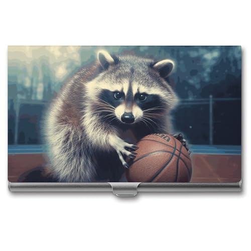 RTFGHJS Fire and Water Phönix Visitenkartenhalter, Metall Slim Namenskartenetui Pocket Karten Halter für Frauen oder Männer, Namenskarten Booklet für Profis, Führungskräfte, Lustiger von RTFGHJS