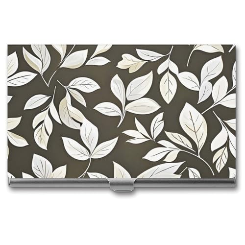 RTFGHJS Jumping Dolphin Visitenkartenhalter Metall Slim Namenskartenetui Pocket Karten Halter für Frauen oder Männer Namenskarten Booklet für Profis, Führungskräfte, Die Form der Blätter, von RTFGHJS