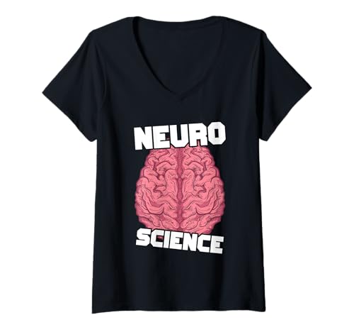 Damen Neurologe Neurologie Gehirn Arzt Krankenschwester Wissenschaft Neurowissenschaft T-Shirt mit V-Ausschnitt Damen Neurologe Neurologie Gehirn Arzt Krankenschwester Wissenschaft Neurowissenschaft T-Shirt mit V-Ausschnitt von RTG Neurology Doctor Designs