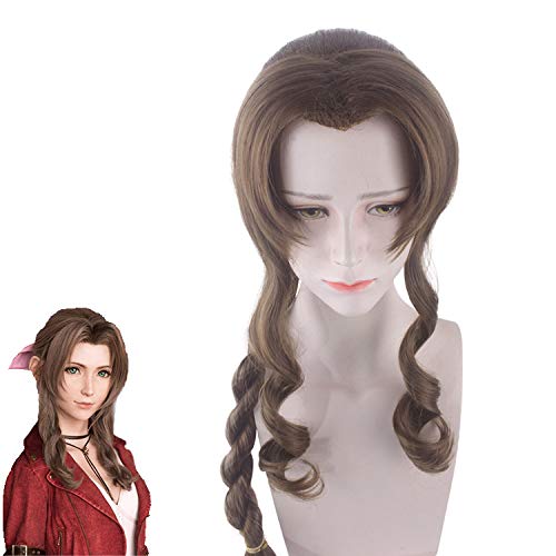 Wig for Matching Clothes Dressing Up Masquerade 7 Ff7 Alice Mixed Brown Iris Gaines Baller Cos Wig von RTGFS