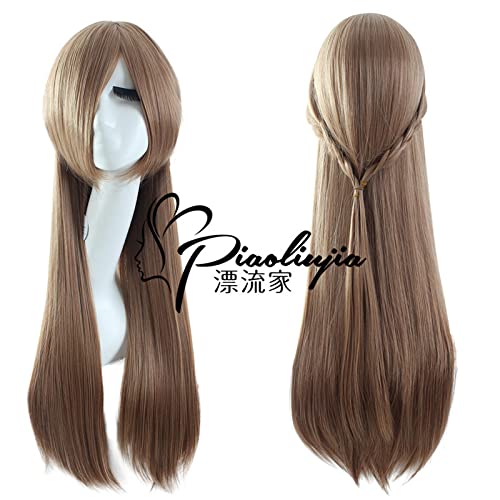 Wig for Matching Clothes Dressing Up Masquerade Cosplay Wig Full-Time Master National Team Su Mucheng Warm Brown 80Cm Has Been Styled von RTGFS