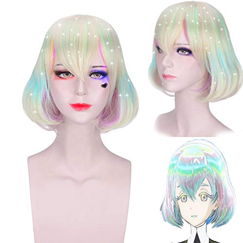 Wig for Matching Clothes Dressing Up Masquerade Country Laser Colorful Mary Su Mixed Color Cosplay Wig von RTGFS